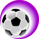 download Soccerball clipart image with 180 hue color