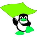 download Tux Bandera clipart image with 90 hue color