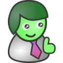 download People Biz Male Smile clipart image with 90 hue color