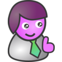 download People Biz Male Smile clipart image with 270 hue color