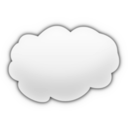 download Cartoon Cloud clipart image with 180 hue color