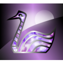 download Abstract Swan clipart image with 90 hue color