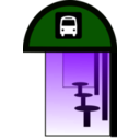 download Bus Shelter clipart image with 90 hue color