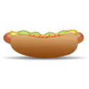 download Hot Dog clipart image with 0 hue color