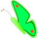 download Butterfly clipart image with 180 hue color