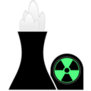 download Nuclear Plant Black clipart image with 90 hue color
