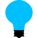 download Simple Light Bulb clipart image with 135 hue color