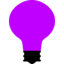 download Simple Light Bulb clipart image with 225 hue color