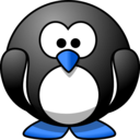 download Cartoon Penguin clipart image with 180 hue color