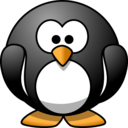 download Cartoon Penguin clipart image with 0 hue color