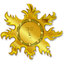 download The Sun clipart image with 0 hue color