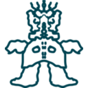 download Mased Monster clipart image with 270 hue color