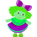 download Doll clipart image with 90 hue color