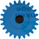 download Steam Gear clipart image with 180 hue color
