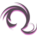download Brownish Swirl 3 clipart image with 270 hue color
