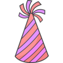 download Green Party Hat clipart image with 225 hue color