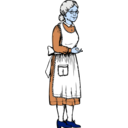 download Grandma clipart image with 180 hue color