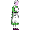 download Grandma clipart image with 270 hue color