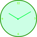 download Clock clipart image with 90 hue color