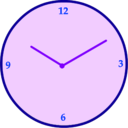 download Clock clipart image with 225 hue color