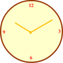 download Clock clipart image with 0 hue color