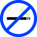 download No Smoking clipart image with 225 hue color