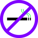 download No Smoking clipart image with 270 hue color