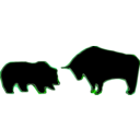 download Bull Bear Variation Iii clipart image with 90 hue color