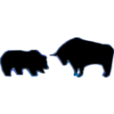 download Bull Bear Variation Iii clipart image with 180 hue color