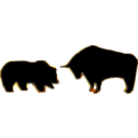 download Bull Bear Variation Iii clipart image with 0 hue color