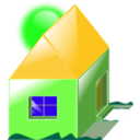 download House clipart image with 45 hue color