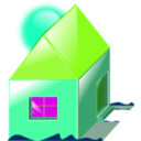 download House clipart image with 90 hue color