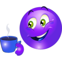 download Boy Drink Tea Smiley Emoticon clipart image with 225 hue color