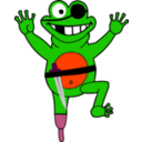 download Frosch Als Pirat clipart image with 315 hue color