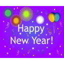 download Happy New Year clipart image with 45 hue color