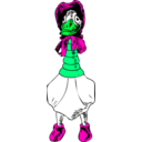 download Granny Goose clipart image with 90 hue color