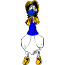 download Granny Goose clipart image with 180 hue color
