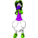 download Granny Goose clipart image with 225 hue color