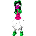 download Granny Goose clipart image with 270 hue color