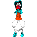 download Granny Goose clipart image with 315 hue color