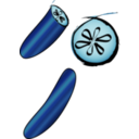 download Cucumber clipart image with 90 hue color