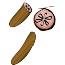 download Cucumber clipart image with 270 hue color