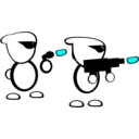 download Troopers clipart image with 180 hue color