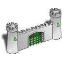 download Rpg Map Symbols Gate clipart image with 90 hue color