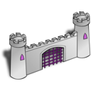 download Rpg Map Symbols Gate clipart image with 270 hue color