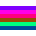 download Gay Pride Flag clipart image with 270 hue color
