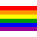 download Gay Pride Flag clipart image with 0 hue color