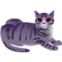 download Tabby Cat clipart image with 270 hue color