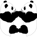 download Panda clipart image with 45 hue color