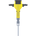 download Jackhammer clipart image with 0 hue color